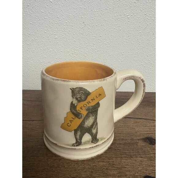 SF Mercantile I Love You California Bear Mug State Song Tea Cup Coffee Mug - Picture 1 of 14